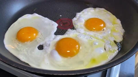 Egg dishes Stock Footage 134133400