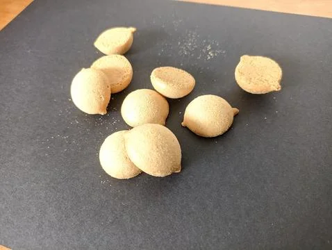 Egg drop snack isolated in background Stock Photos