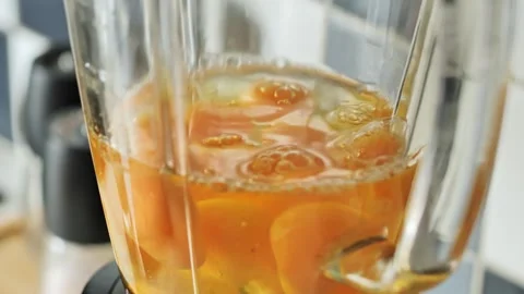 Egg Dropping into Blender, Simple Cooking Process for Recipe Creation in Kitchen Stock Footage 295181580