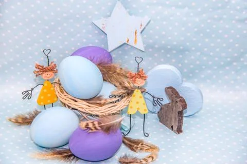 Egg Easter blue Stock Photos