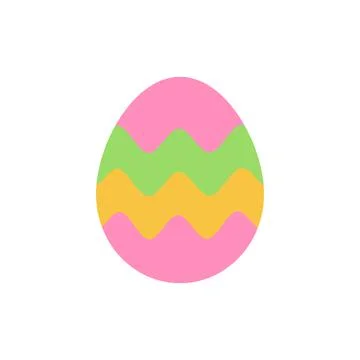 Egg Easter color icon. Simple color vector elements of religious holiday for ui Illustrazione stock