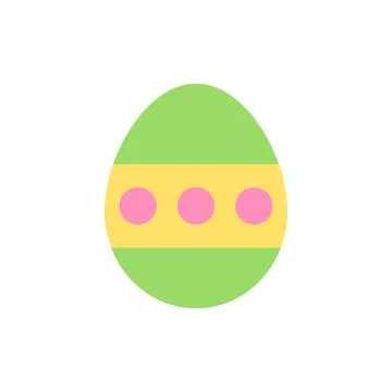 Egg Easter color icon. Simple color vector elements of religious holiday for ui Illustrazione stock