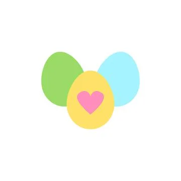 Egg Easter color icon. Simple color vector elements of religious holiday for ui Illustrazione stock