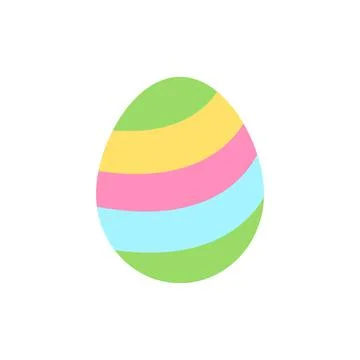Egg Easter color icon. Simple color vector elements of religious holiday for ui Stockillustratie