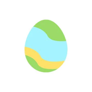 Egg Easter color icon. Simple color vector elements of religious holiday for ui Illustrazione stock