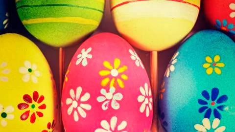 Egg, easter, decor, holiday, decoration, close up Stockfoto's