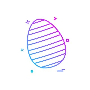 Egg easter festival icon vector design Stock Illustration