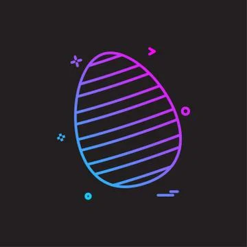Egg easter festival icon vector design Stock Illustration