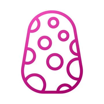 Egg Element gradient pink easter illustration Illustrazione stock