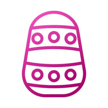 Egg Element gradient pink easter illustration Stock Illustration