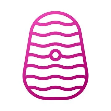 Egg Element gradient pink easter illustration Stock Illustration
