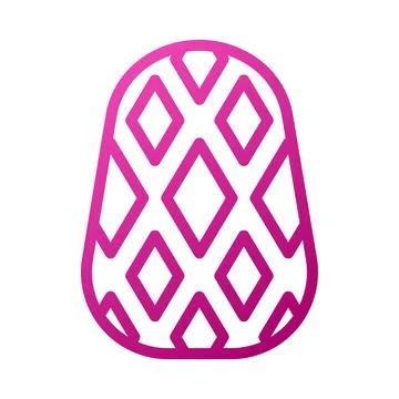 Egg Element gradient pink easter illustration Stock Illustration