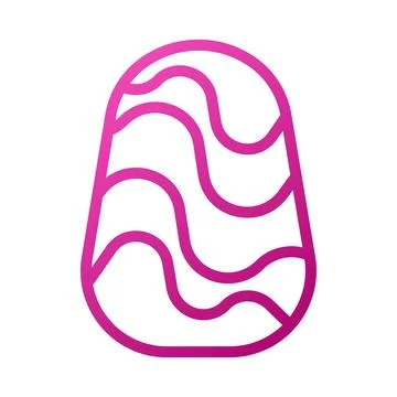 Egg Element gradient pink easter illustration Illustrazione stock