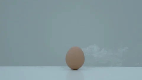 Egg exploding, Ultra Slow Motion Video stock 86578835