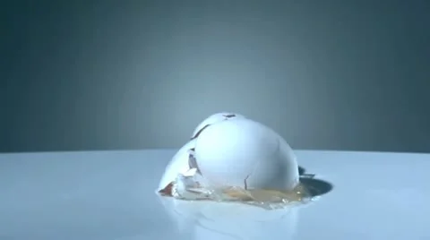 Egg falls down in slow motion and smashs - 06 - High Speed 1050fps Stock Footage 11612018