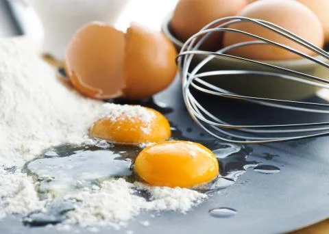 Egg food background Stock Photos