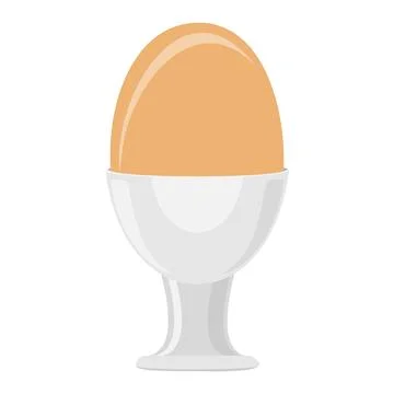 Egg food flat icon vector illustration Stock Illustration
