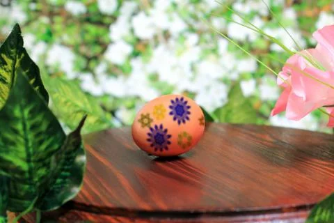 Egg in the foreground Stock Photos