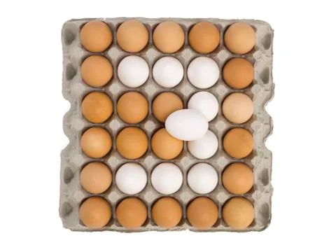 Egg forming number three Stock Photos