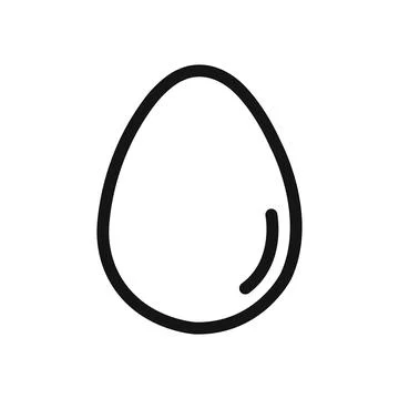Egg free icon linear graphics set vector Stock Illustration