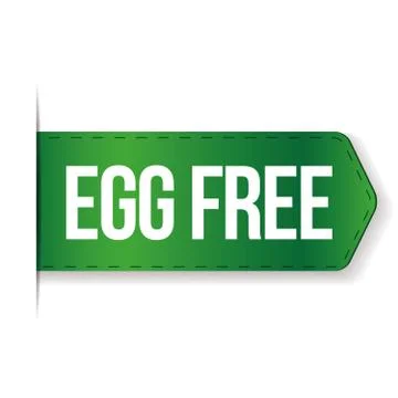 Egg Free sign vector Stock Illustration