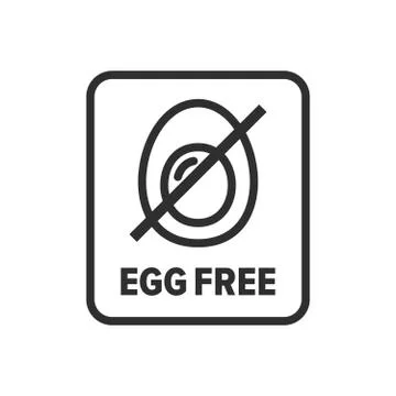Egg free symbol  Stock Illustration