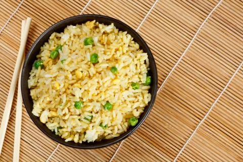 Egg fried rice Stock Photos