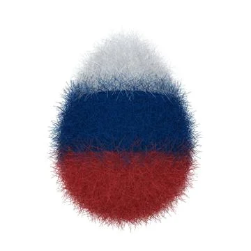 Egg from fur Stock Photos