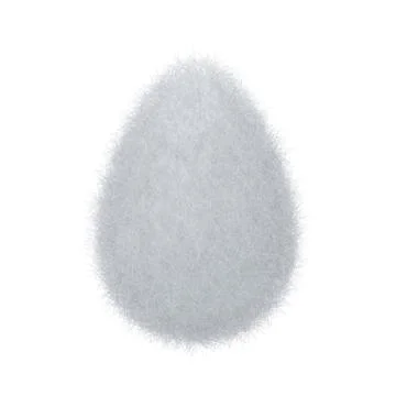 Egg from fur Stock Photos