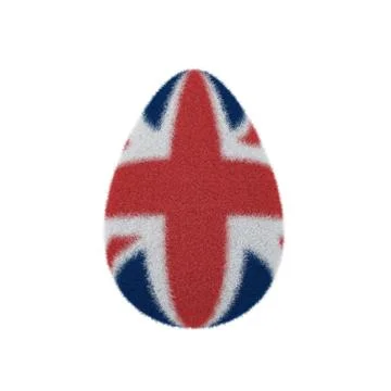 Egg from fur Stock Photos