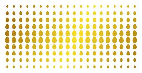 Egg Golden Halftone Effect Illustrazione stock