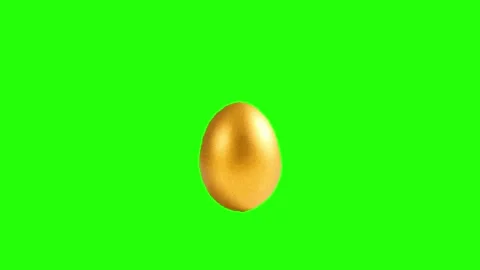 Egg on green Screen Background Stock Footage 337593396