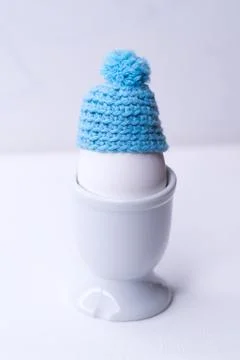An egg with a hat Stock Photos