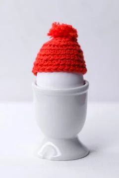 Egg with a hat Foto stock