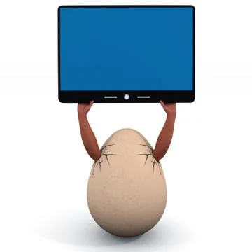 Egg hold the pad Illustrazione stock