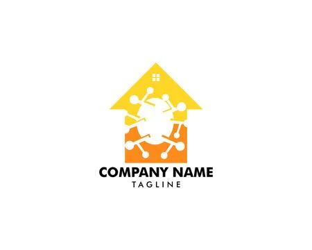 Egg House Logo Template Design Vector Stock Illustration