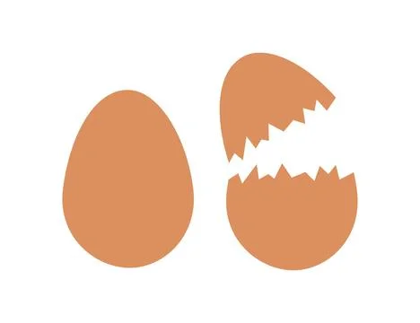 Egg icon and different eggs. Eggshell symbol. Sign chick embryo vector. Stock-Illustration