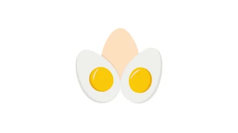 Egg icon animation for motion graphics. Foods and Drinks Icons Stock Footage 147743295