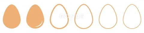 Egg icon collection Stock-Illustration