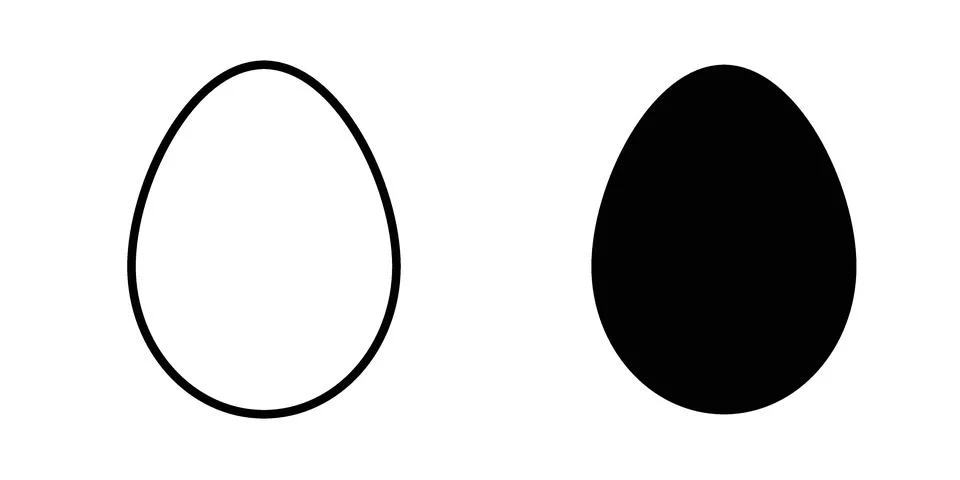 Egg icon for design projects and web UI Stock Illustration