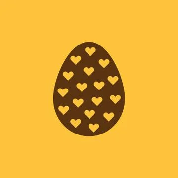 The egg icon. Easter, egg symbol. UI. Web. Logo. Sign. Flat design. App. Stock Illustrazione stock