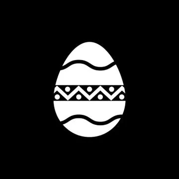 The egg icon. Easter, egg symbol. UI. Web. Logo. Sign. Flat design. App. Stock Illustrazione stock gratuita