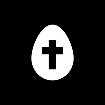 The egg icon. Easter, egg symbol. UI. Web. Logo. Sign. Flat design. App. Stock Illustrazione stock gratuita