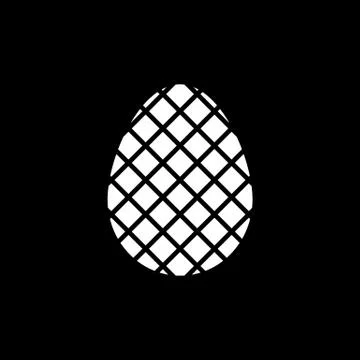 The egg icon. Easter, egg symbol. UI. Web. Logo. Sign. Flat design. App. Stock Illustrazione stock gratuita