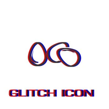 Egg icon flat. イラスト素材