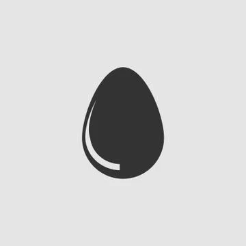 Egg icon flat イラスト素材