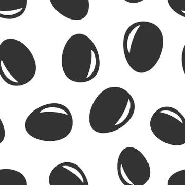 Egg icon in flat style. Breakfast vector illustration on white isolated backg 스톡 일러스트