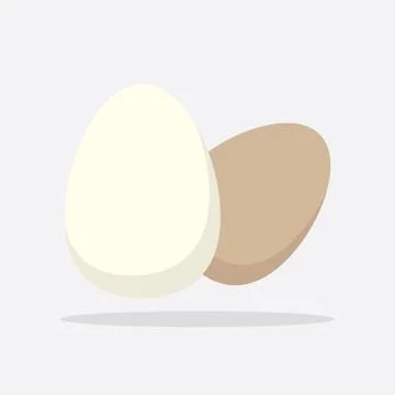 Egg Icon. Flat vector illustration on white background Stock Illustration