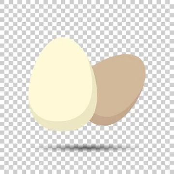 Egg Icon. Flat vector illustration on isolated background Stock Illustration