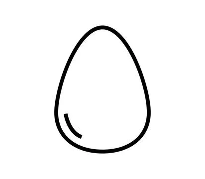 Egg icon illustrated in vector on white background egg icon illustrated in... Foto stock